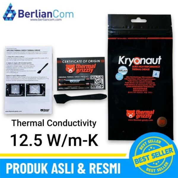 Thermal Grizzly Kryonaut Thermal Paste 1 Gram