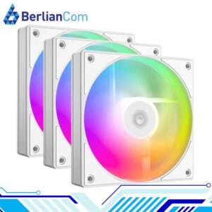 ID-COOLING AS-120-ARGB-W TRIO WHITE 120mm Silent Addressable LED Sync PWM Fan Triple Pack
