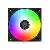 ID-COOLING AS-120-ARGB-K TRIO BLACK 120mm Silent Addressable LED Sync PWM Fan Triple Pack - Image 2