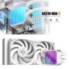 ID-COOLING DX240 MAX WHITE AIO CPU Liquid Water Cooling Cooler 240mm Intel AMD  (38mm Radiator) - Image 4