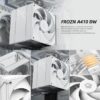 ID-COOLING FROZN A410 DW WHITE Dual Fan CPU Cooler 4 Heatpipe Intel AMD - Image 2