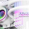 ID-COOLING FX240 INF ARGB WHITE AIO CPU Liquid Water Cooling Cooler 240mm Intel AMD - Image 6