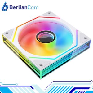 JUNGLE LEOPARD Prism 6 MAX ARGB WHITE Three Sided Infinity Infinite Mirror 120mm PWM Fan