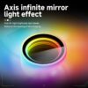 JUNGLE LEOPARD Prism 6 MAX ARGB WHITE Three Sided Infinity Infinite Mirror 120mm PWM Fan - Image 5