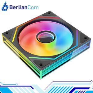 JUNGLE LEOPARD Prism 6 MAX ARGB BLACK Three Sided Infinity Infinite Mirror 120mm PWM Fan