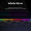 JUNGLE LEOPARD INTERSTELLAR V4 DIGITAL ARGB BLACK Infinity Infinite Mirror 120mm PWM BLOCK UNI Fan TRIPLE PACK - Image 4