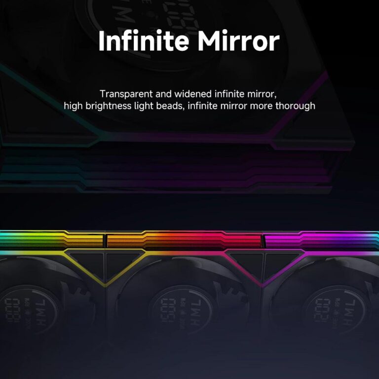 Fan Invinite Mirror JUNGLE LEOPARD INTERSTELLAR V4 DIGITAL ARGB BLACK Infinity Infinite ...