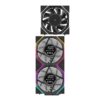 JUNGLE LEOPARD INTERSTELLAR V4 DIGITAL ARGB BLACK Infinity Infinite Mirror 120mm PWM BLOCK UNI Fan TRIPLE PACK - Image 5