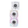 JUNGLE LEOPARD INTERSTELLAR V4 DIGITAL ARGB WHITE Infinity Infinite Mirror 120mm PWM BLOCK UNI Fan TRIPLE PACK - Image 5