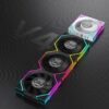 JUNGLE LEOPARD INTERSTELLAR V4 DIGITAL ARGB WHITE Infinity Infinite Mirror 120mm PWM BLOCK UNI Fan TRIPLE PACK - Image 9