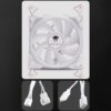 JUNGLE LEOPARD MK120 ARGB WHITE Double Sided Ring Led 120mm PWM Fan - Image 7
