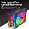 JUNGLE LEOPARD Prism 6 MAX ARGB BLACK REVERSE Three Sided Infinity Infinite Mirror 120mm PWM Fan - Image 4