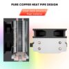 JUNGLE LEOPARD A200 PLUS ARGB RAINBOW CPU Cooler 2 Heatpipe Intel AMD - Image 6