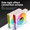 JUNGLE LEOPARD Prism 6 MAX ARGB WHITE REVERSE Three Sided Infinity Infinite Mirror 120mm PWM Fan - Image 4
