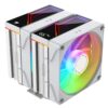 JUNGLE LEOPARD KF620-DGT DIGITAL ARGB WHITE CPU Cooler Dual Tower 6 Heatpipe Intel AMD - Image 9