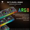 JUNGLE LEOPARD STARLINK 240 DIGITAL ARGB BLACK Infinite Infinity Mirror 240mm PWM Fan Integrated Single Frame - Image 4