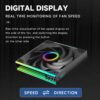 JUNGLE LEOPARD STARLINK 240 DIGITAL ARGB BLACK Infinite Infinity Mirror 240mm PWM Fan Integrated Single Frame - Image 5