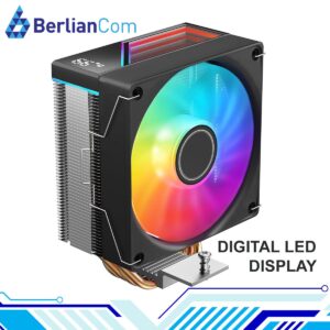 JUNGLE LEOPARD KF420E-DGT DIGITAL ARGB RAINBOW BLACK CPU Cooler 4 Heatpipe Intel AMD