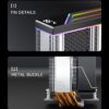 JUNGLE LEOPARD KF420E-DGT DIGITAL ARGB RAINBOW BLACK CPU Cooler 4 Heatpipe Intel AMD - Image 3