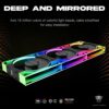 JUNGLE LEOPARD INTERSTELLAR V3 ARGB BLACK FORWARD REVERSE Infinity Infinite Mirror 120mm PWM BLOCK UNI Fan TRIPLE PACK - Image 3