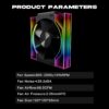 JUNGLE LEOPARD INTERSTELLAR V3 ARGB BLACK FORWARD REVERSE Infinity Infinite Mirror 120mm PWM BLOCK UNI Fan TRIPLE PACK - Image 5