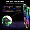 JUNGLE LEOPARD INTERSTELLAR V3 ARGB BLACK FORWARD REVERSE Infinity Infinite Mirror 120mm PWM BLOCK UNI Fan TRIPLE PACK - Image 7