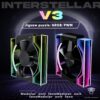 JUNGLE LEOPARD INTERSTELLAR V3 ARGB BLACK FORWARD REVERSE Infinity Infinite Mirror 120mm PWM BLOCK UNI Fan TRIPLE PACK - Image 8