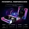 JUNGLE LEOPARD INTERSTELLAR V3 ARGB BLACK FORWARD REVERSE Infinity Infinite Mirror 120mm PWM BLOCK UNI Fan TRIPLE PACK - Image 9