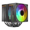 JUNGLE LEOPARD KF620-DGT DIGITAL ARGB BLACK CPU Cooler Dual Tower 6 Heatpipe Intel AMD - Image 2