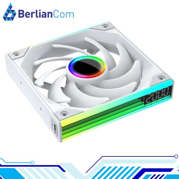 JUNGLE LEOPARD STARLINK 120 DIGITAL ARGB WHITE Infinite Infinity Mirror 120mm PWM Fan Integrated Single Frame