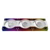 JUNGLE LEOPARD INTERSTELLAR V3 ARGB WHITE FORWARD REVERSE Infinity Infinite Mirror 120mm PWM BLOCK UNI Fan TRIPLE PACK - Image 2
