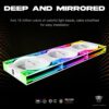 JUNGLE LEOPARD INTERSTELLAR V3 ARGB WHITE FORWARD REVERSE Infinity Infinite Mirror 120mm PWM BLOCK UNI Fan TRIPLE PACK - Image 3