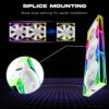 JUNGLE LEOPARD INTERSTELLAR V3 ARGB WHITE FORWARD REVERSE Infinity Infinite Mirror 120mm PWM BLOCK UNI Fan TRIPLE PACK - Image 7