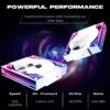 JUNGLE LEOPARD INTERSTELLAR V3 ARGB WHITE FORWARD REVERSE Infinity Infinite Mirror 120mm PWM BLOCK UNI Fan TRIPLE PACK - Image 9