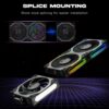 JUNGLE LEOPARD INTERSTELLAR S30 MAGNETIC ARGB BLACK Infinity Infinite Mirror 120mm PWM BLOCK UNI Fan TRIPLE PACK - Image 4