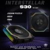 JUNGLE LEOPARD INTERSTELLAR S30 MAGNETIC ARGB BLACK Infinity Infinite Mirror 120mm PWM BLOCK UNI Fan TRIPLE PACK - Image 5