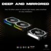 JUNGLE LEOPARD INTERSTELLAR S30 MAGNETIC ARGB BLACK Infinity Infinite Mirror 120mm PWM BLOCK UNI Fan TRIPLE PACK - Image 7