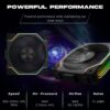 JUNGLE LEOPARD INTERSTELLAR S30 MAGNETIC ARGB BLACK Infinity Infinite Mirror 120mm PWM BLOCK UNI Fan TRIPLE PACK - Image 8
