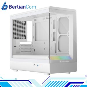 JUNGLE LEOPARD MS-01 WHITE Micro ATX Gaming PC Case Casing Komputer MATX