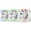 JUNGLE LEOPARD INTERSTELLAR S30 MAGNETIC ARGB WHITE Infinity Infinite Mirror 120mm PWM BLOCK UNI Fan TRIPLE PACK - Image 2