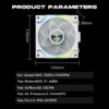 JUNGLE LEOPARD INTERSTELLAR S30 MAGNETIC ARGB WHITE Infinity Infinite Mirror 120mm PWM BLOCK UNI Fan TRIPLE PACK - Image 3