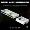 JUNGLE LEOPARD INTERSTELLAR S30 MAGNETIC ARGB WHITE Infinity Infinite Mirror 120mm PWM BLOCK UNI Fan TRIPLE PACK - Image 7