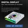 JUNGLE LEOPARD STARLINK 240 DIGITAL ARGB WHITE Infinite Infinity Mirror 240mm PWM Fan Integrated Single Frame - Image 5