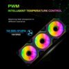 JUNGLE LEOPARD Prism 6 PRO ARGB BLACK REVERSE Three Sided Infinity Infinite Mirror 120mm PWM Fan - Image 5