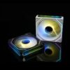 JUNGLE LEOPARD Prism 6 PRO ARGB BLACK REVERSE Three Sided Infinity Infinite Mirror 120mm PWM Fan - Image 9