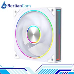 JUNGLE LEOPARD TRANSWARP 12 ARGB WHITE Ring LED Infinite Infinity Mirror 120mm PWM Fan