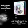 JUNGLE LEOPARD TRANSWARP 12 ARGB WHITE Ring LED Infinite Infinity Mirror 120mm PWM Fan - Image 5