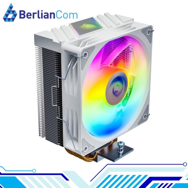 JUNGLE LEOPARD K400 ARGB RAINBOW WHITE CPU Cooler 4 Heatpipe INTEL LGA