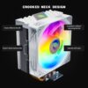 JUNGLE LEOPARD K400 ARGB RAINBOW WHITE CPU Cooler 4 Heatpipe INTEL LGA - Image 5