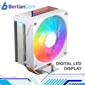JUNGLE LEOPARD KF420E-DGT DIGITAL ARGB RAINBOW WHITE CPU Cooler 4 Heatpipe Intel AMD